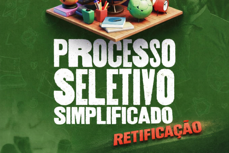 Retificação do Edital nº 001/2026 do Processo Seletivo Simplificado